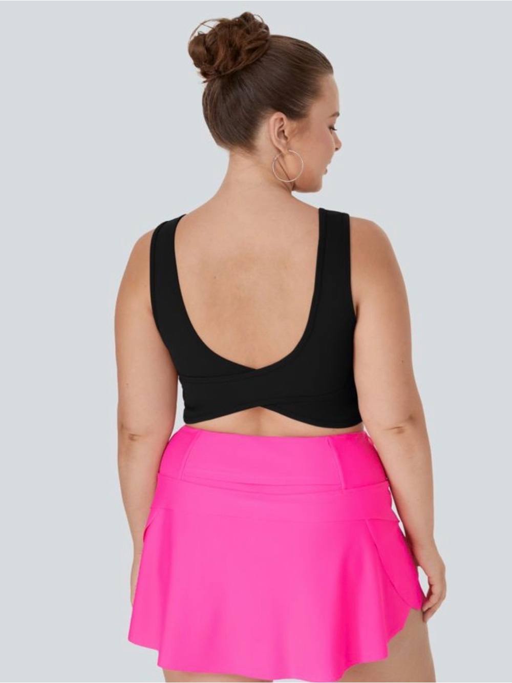NWT Halara Crossover Tank | U-Neck Ballet Barre Top | Plus Size 1X (18W) - Picture 1 of 10